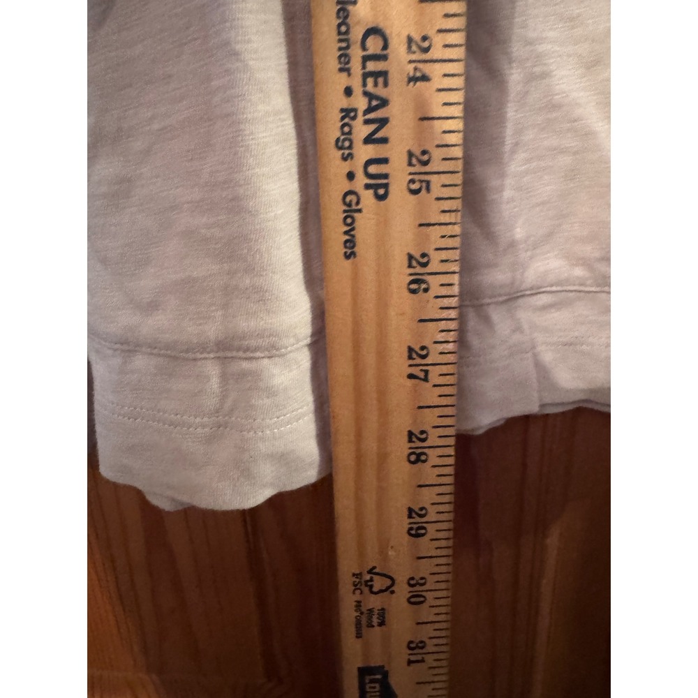 Theory Layer Hoodie XL Oatmeal Slub Cotton Pullover Minimalist Haritage Comfort - Picture 5 of 7